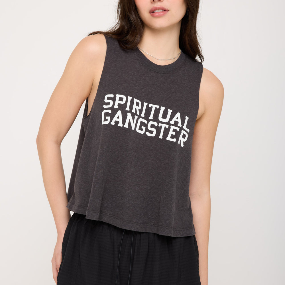 Spiritual Gangster Varsity Crop Tee