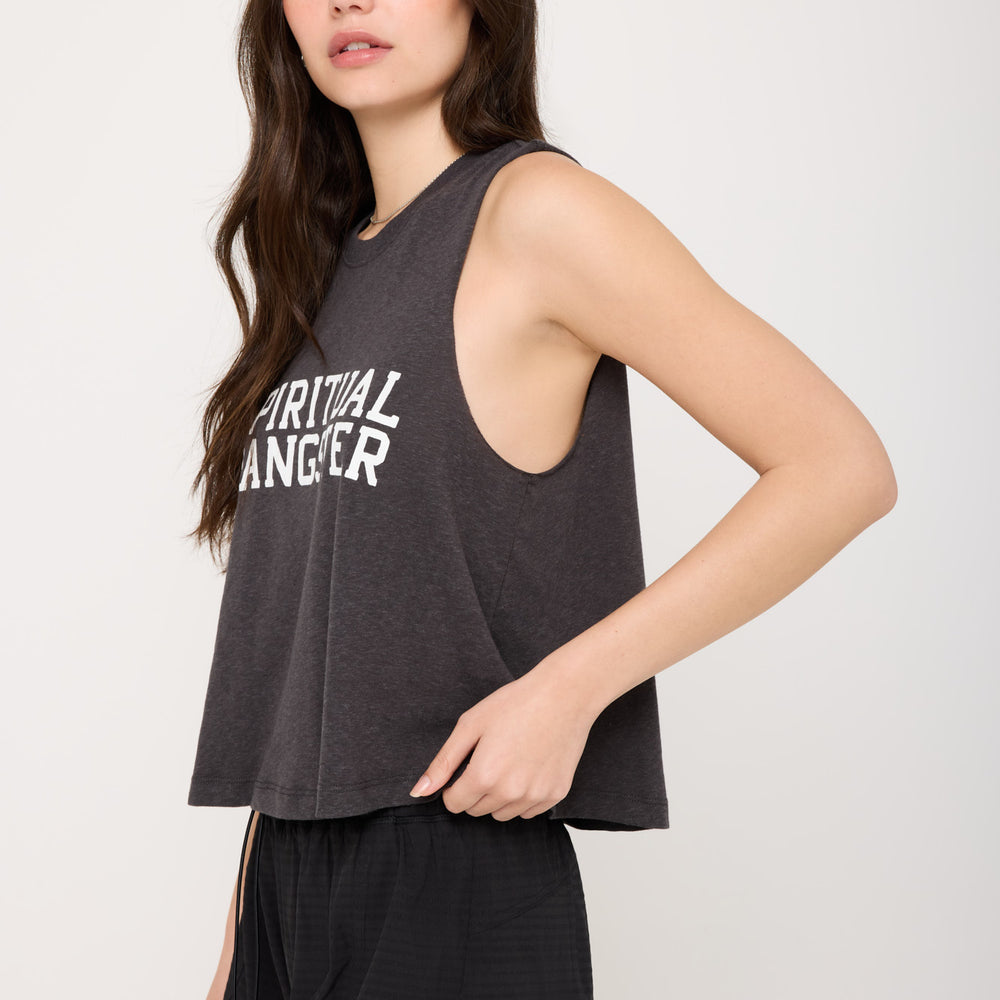 Spiritual Gangster Varsity Crop Tee