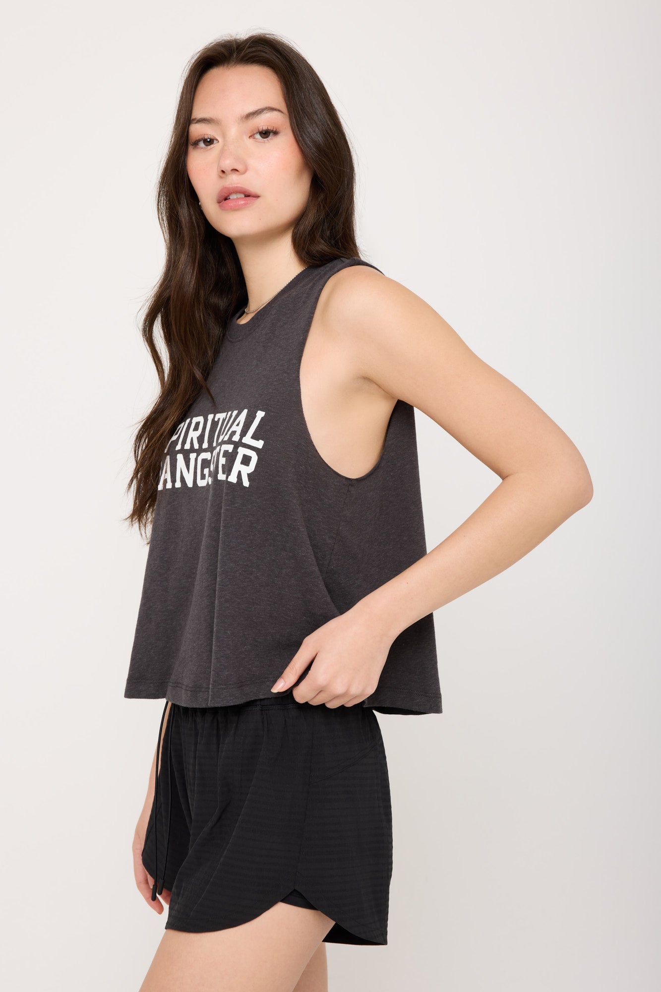 Spiritual Gangster Varsity Crop Tee