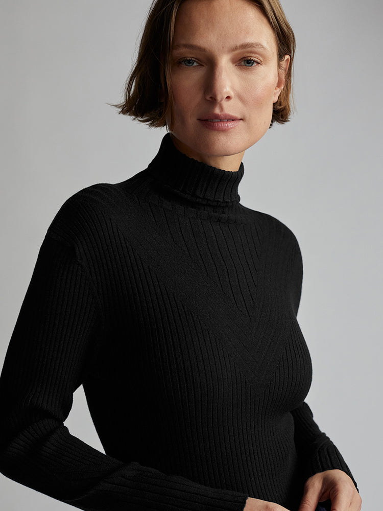 Esme Rib Roll Neck