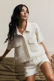 Moon Short Sleeve Blouse
